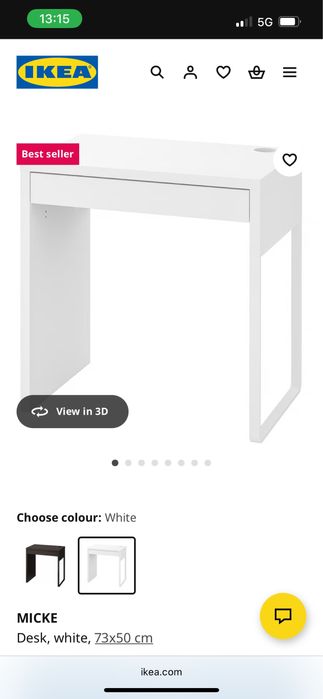 Secretária MICKE IKEA