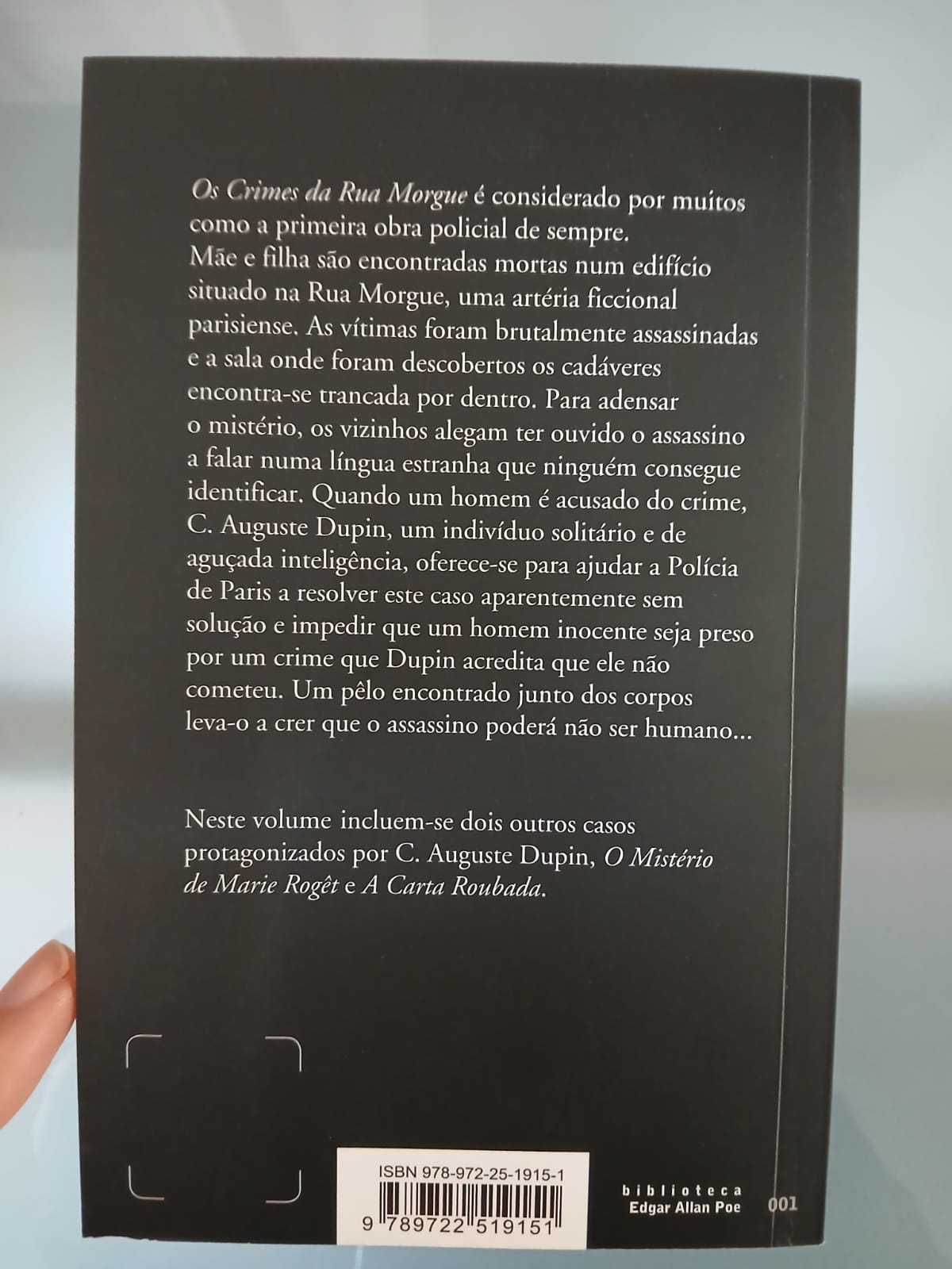 Livro Os Crimes da Rua Morgue e outras histórias - Edgar Allan Poe