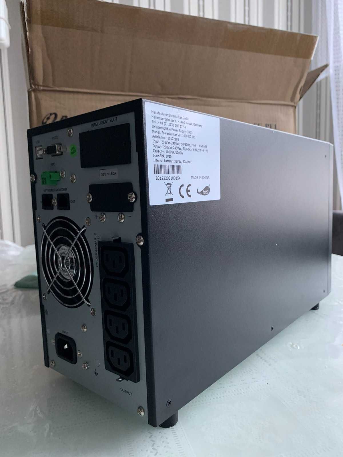 Інвертор гібрідний PowerWalker  3 в 1 Перетворювач ИБП ДБЖ UPS 1кВт