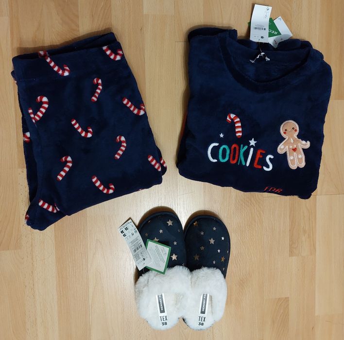 Zestaw piżamowy  damski, świąteczny TEX , rozmiar M