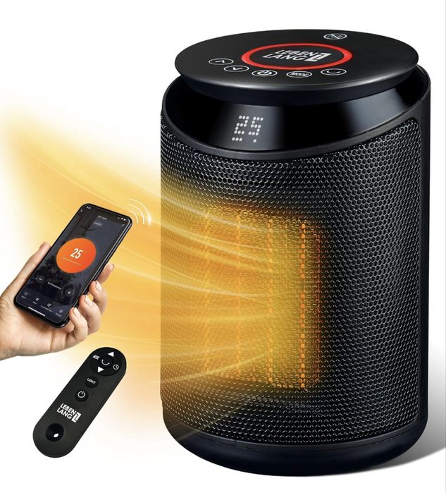 Ceramiczny termowentator farelka WiFi pilot 2000W czarny