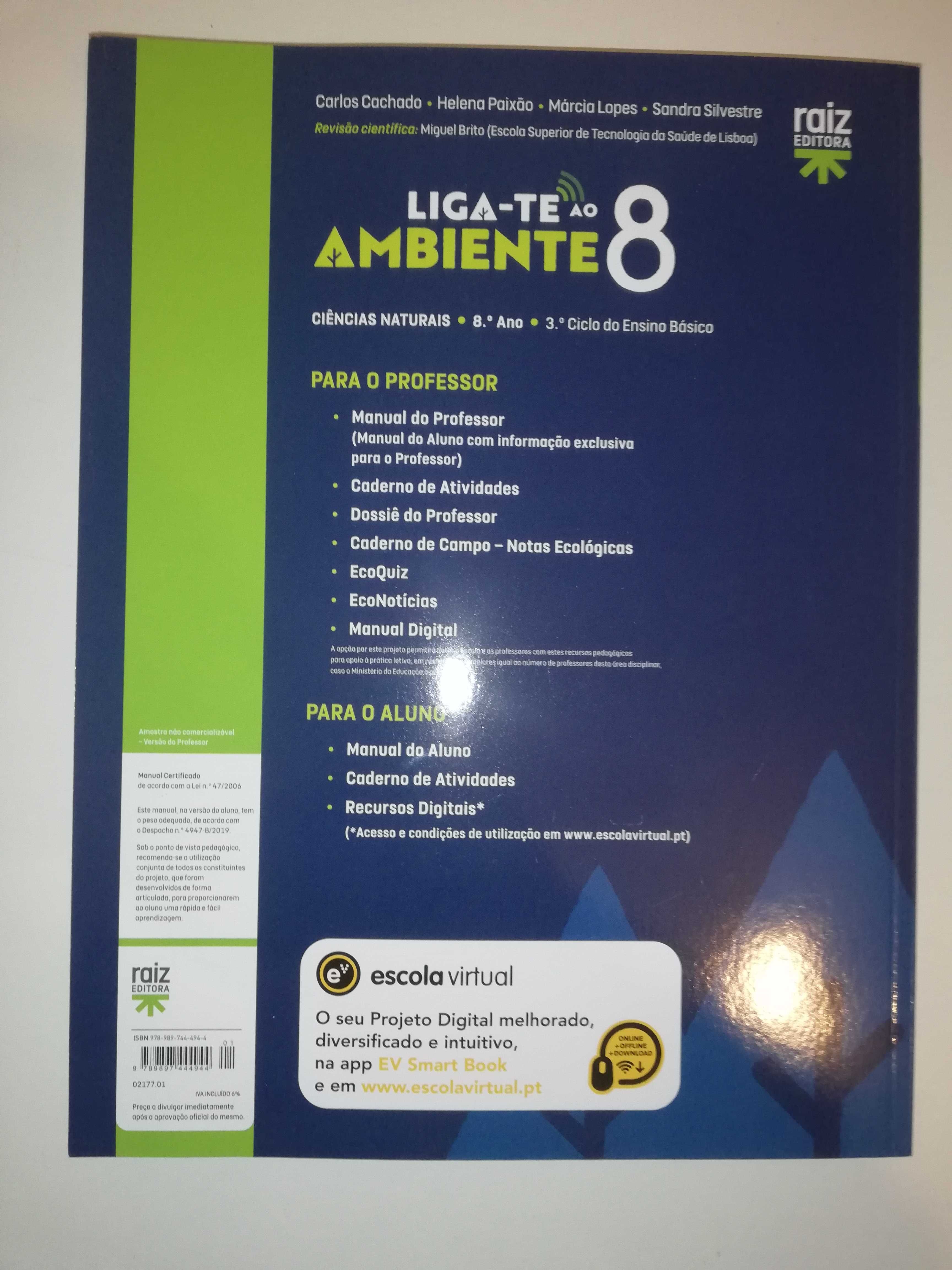 Liga-te ao Ambiente 8 - Ciências Naturais - 8.º ano (novo)