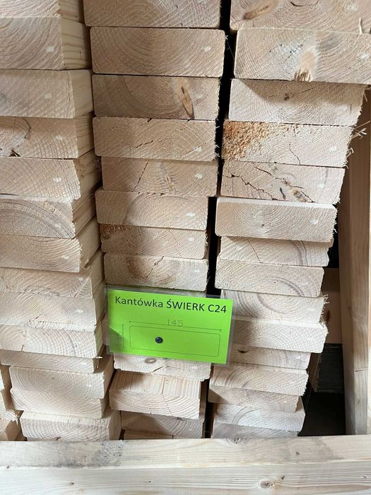Drewno konstrukcyjne C24 45x145 dł 5,40m