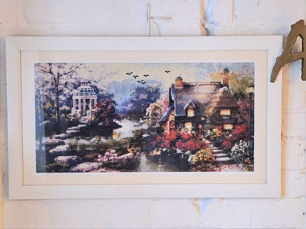 Obraz "Tajemniczy ogród" Tkanina Artystyczna 40x60cm A. Tomczewskiej