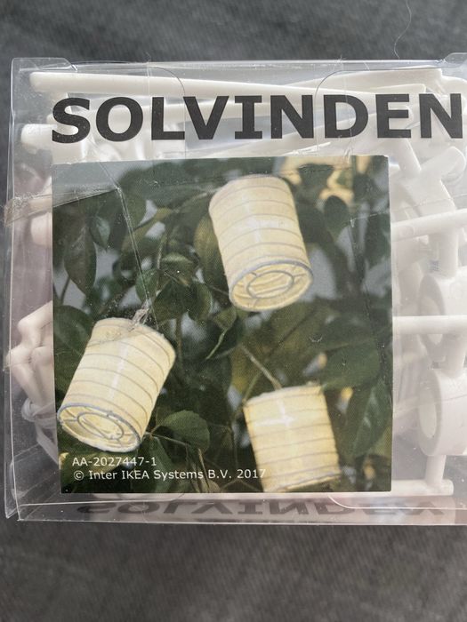 IKEA SOLVINDEN  klosze do girlandy  LED