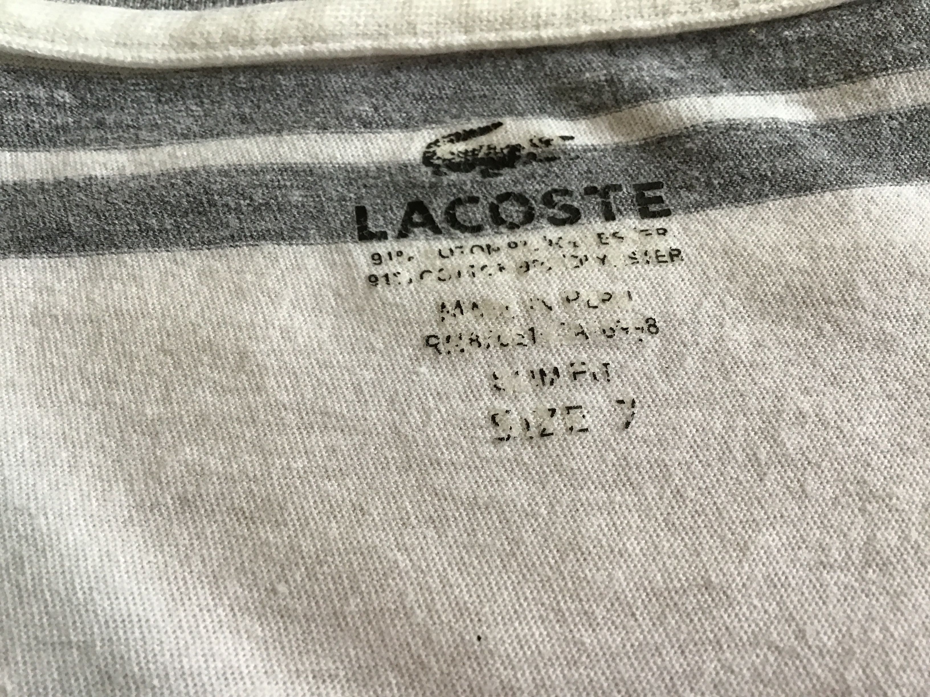 Lacoste koszulka męska roz 7, XL , oryginał