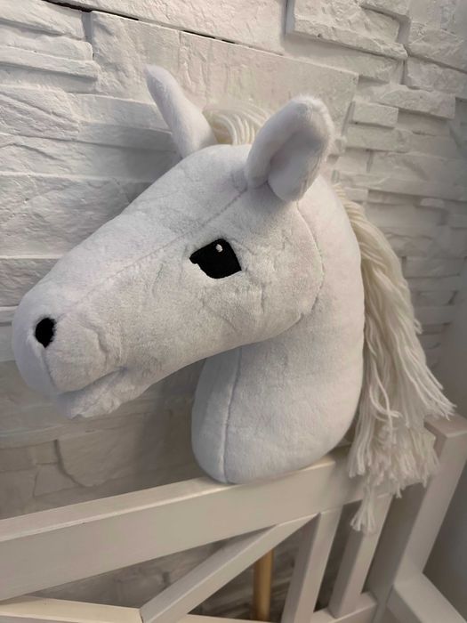 Koń Hobby Horse czarny biały  Koń na kiju Prezent na Mikołaja wysyłka