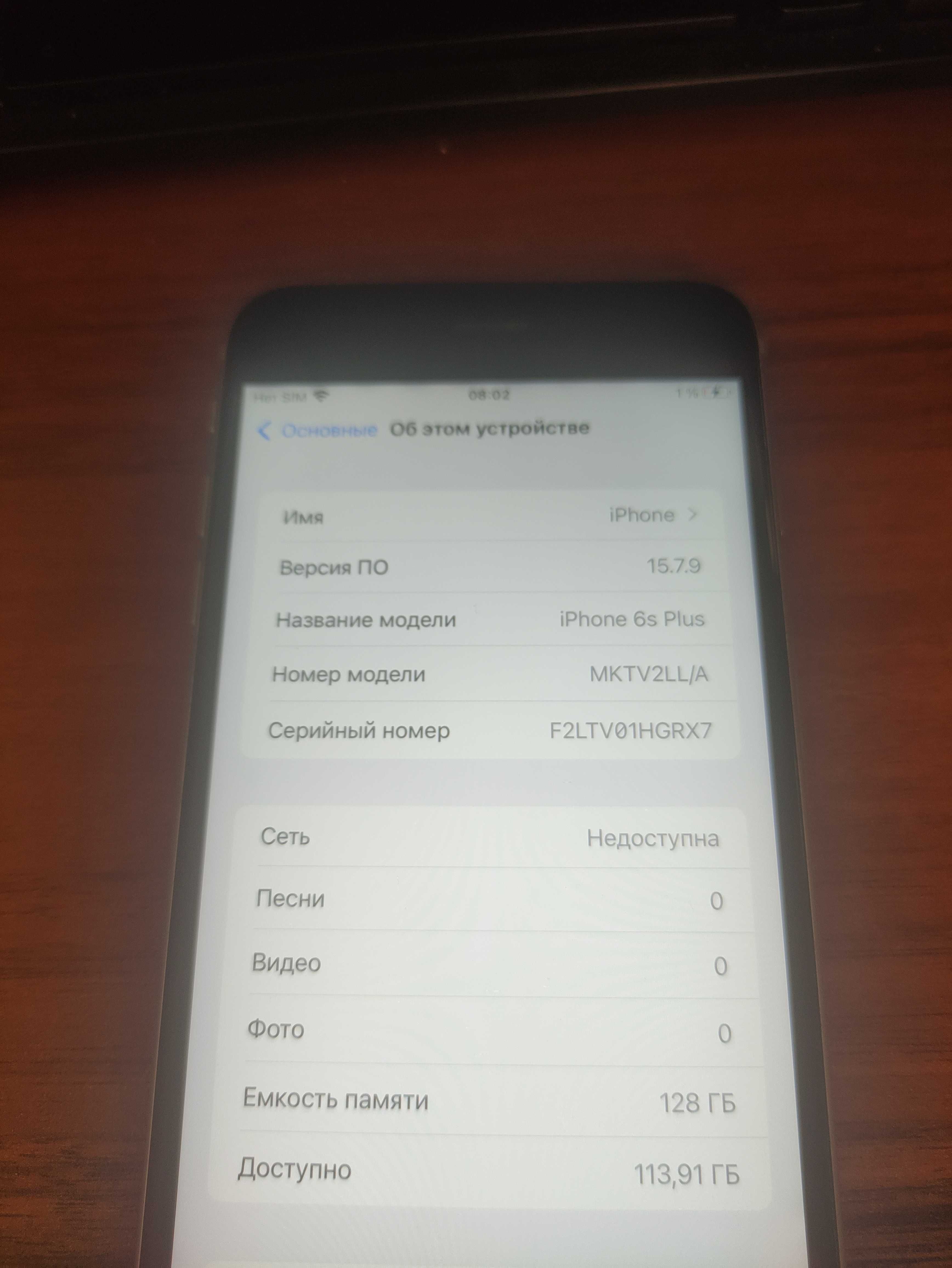 Продам Iphone 6s plus 128gb newerlock