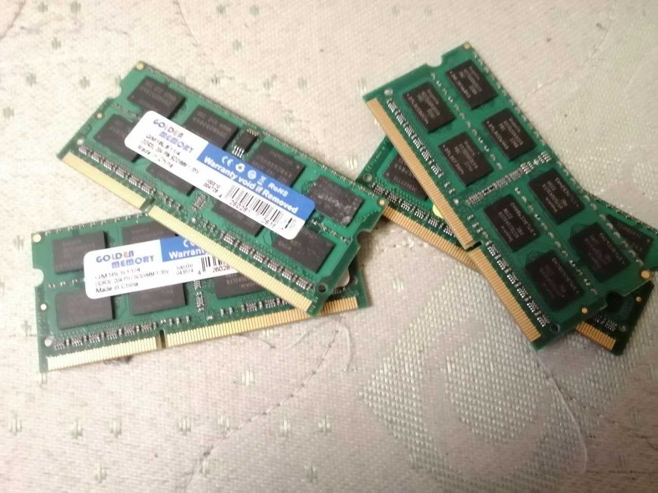 Оперативна пам'ять DDR3L 4Gb 1600 для ноутбука SODIMM 1.35V PC3L-12800