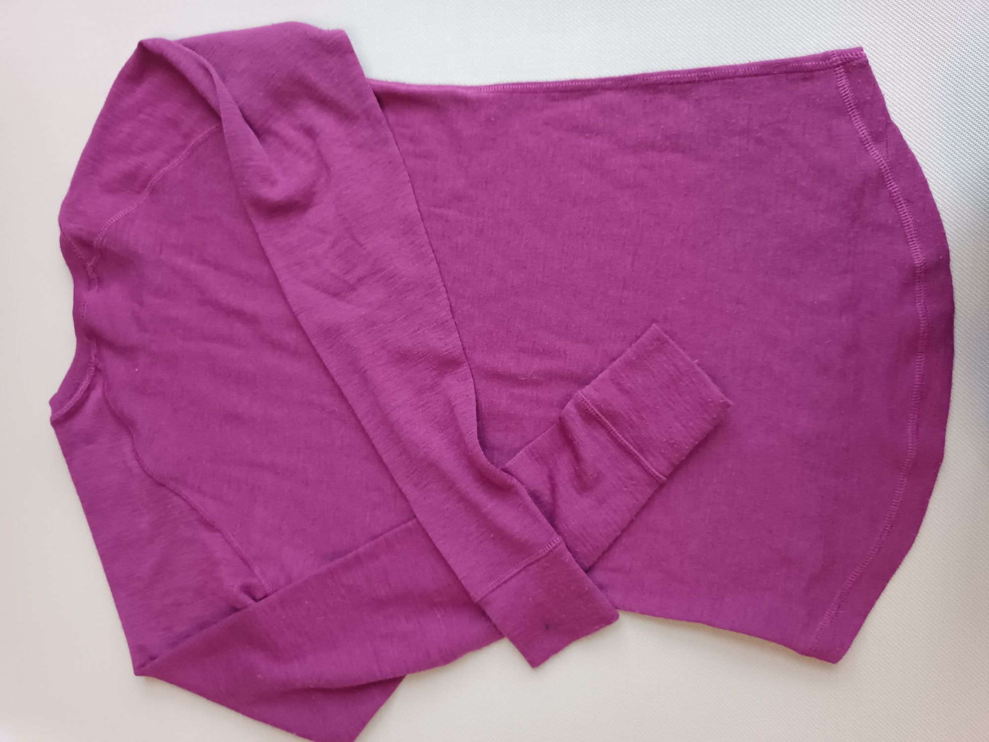 Norheim koszulka fioletowa 50% wełna merino rozmiar S damska