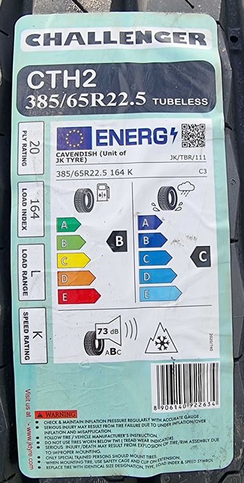 NOWE opony 385/65R22.5 Challenger - 164K- cena BRUTTO - HIT sprzedaży