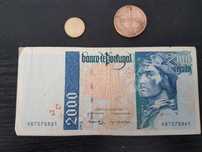 Moedas e notas de escudo