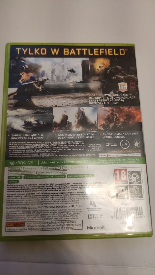 Xbox 360 Battlefield 4 pl