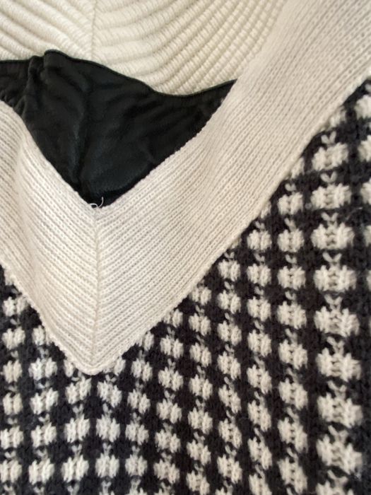 Gabrielle L sweter granatowy biały granatowy ciepły zima