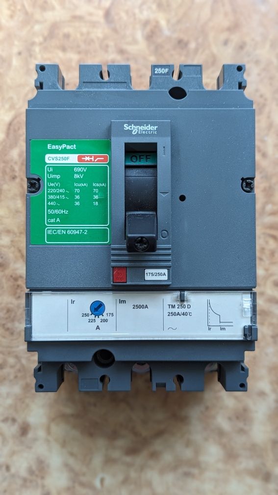 Автоматический выключатель Schneider electric 175-250A eaton abb