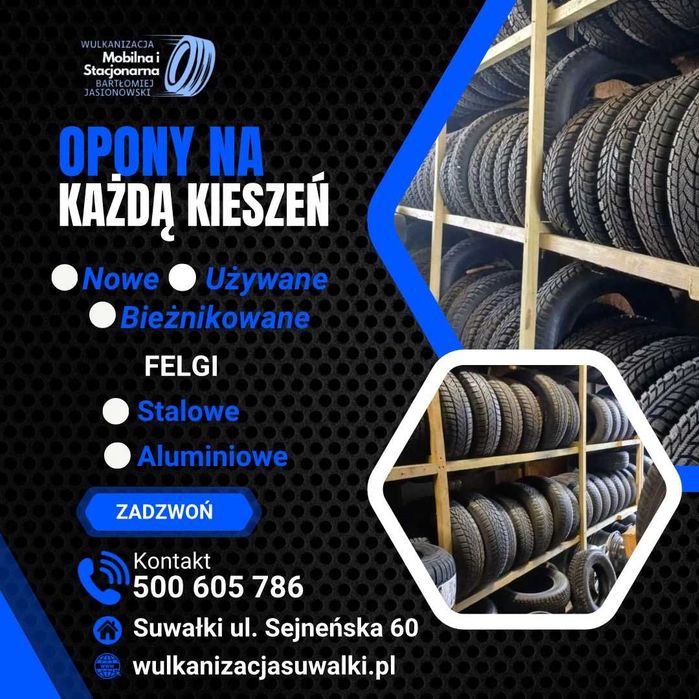 Nowe opony zimowe R14-R15-R16-R17-R18-R19-R20-R21 Większość rozmiarów