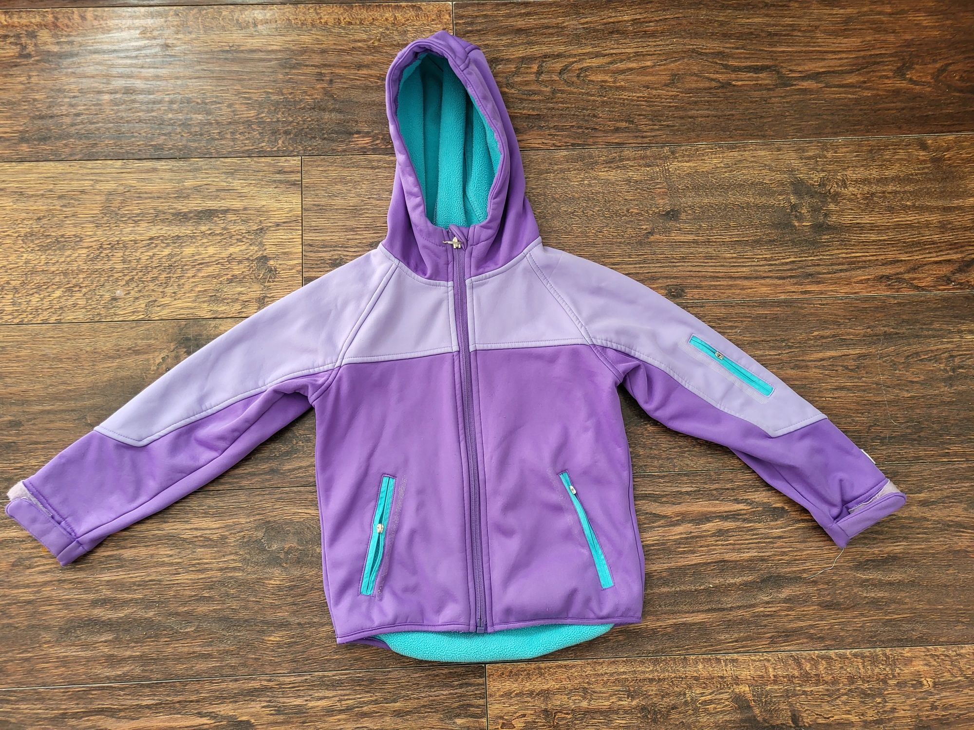 Kurtka lidl 116 softshell fioletowa dziewczęca dziewczynka