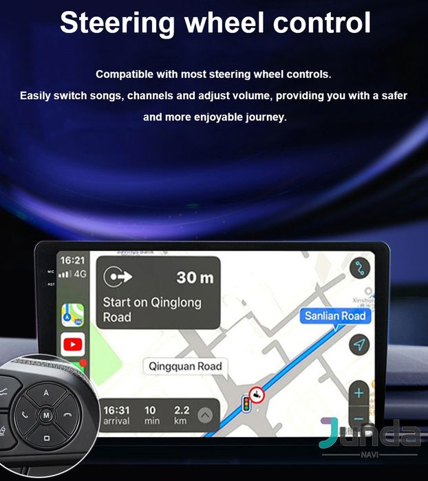 Rádio Android 14 Citroen Berlingo Peugeot Opel 4/32GB Carplay GPS wifi
