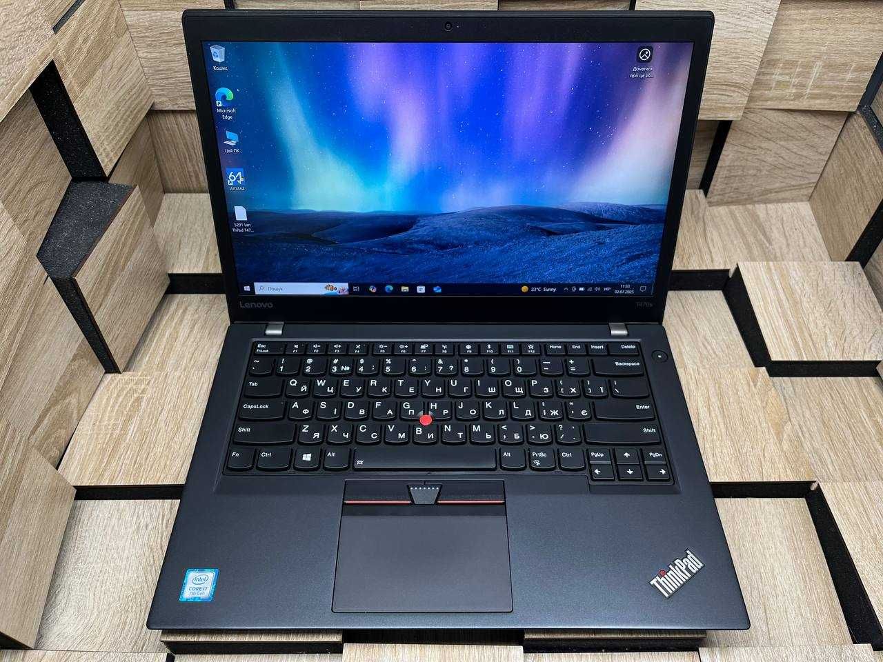 №5291 Ноутбук Lenovo ThinkPad T470s 14" FHD IPS/i7-7500U/8Gb/SSD256