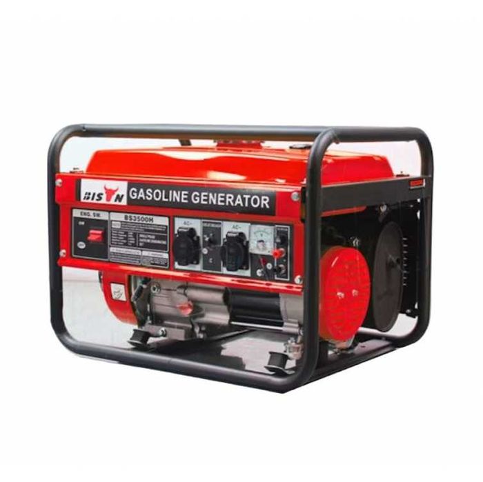 Генератор 3 кВт Bison 1 фазный бензиновый Оригинал медная обмотка