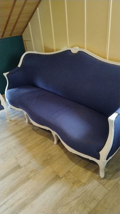 Sofa w stylu ludwik 3+1+1
