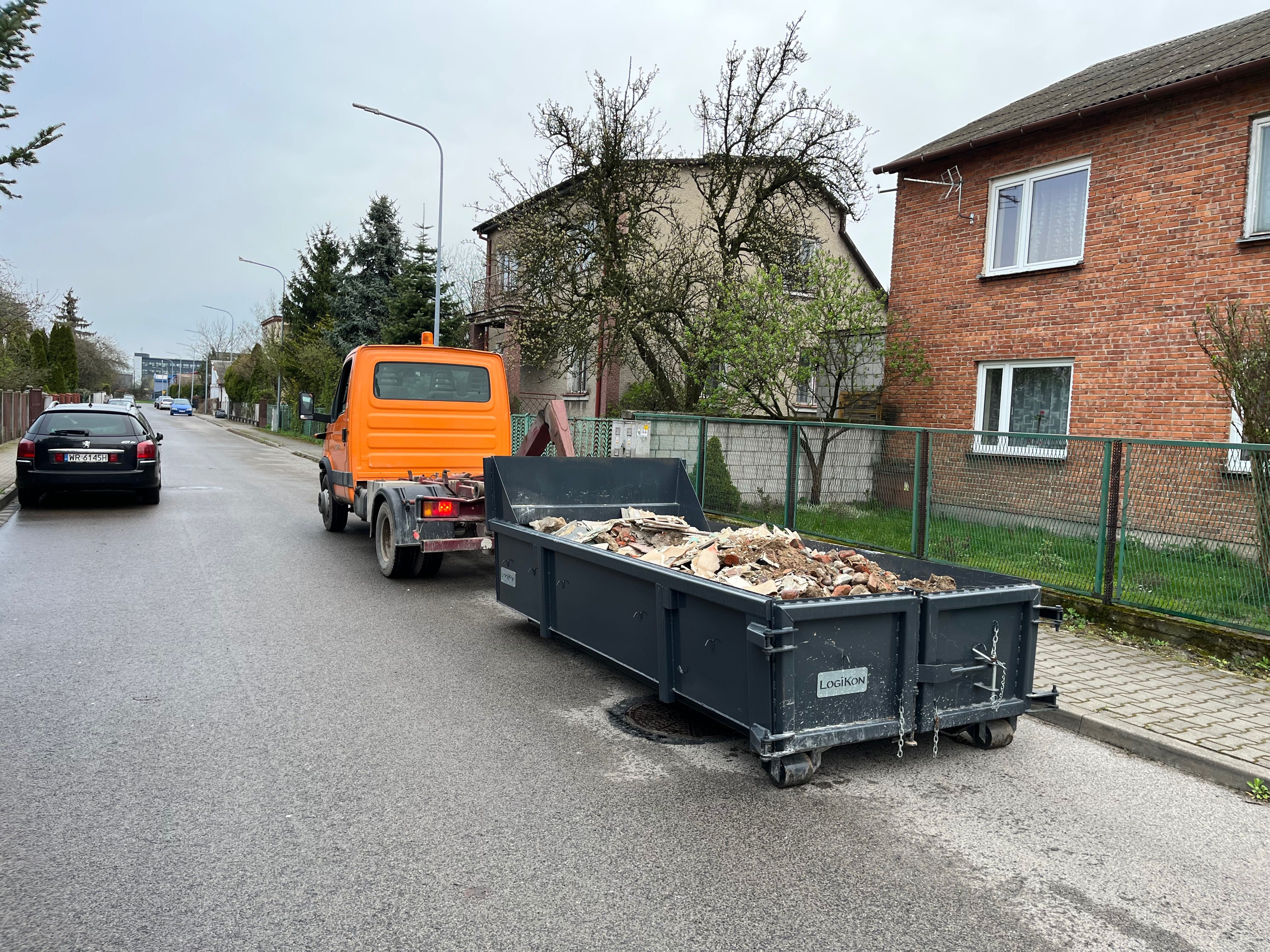Wynajem Kontener na Gruz Wywóz Gruzu Odbiorę Gruz Najtaniej