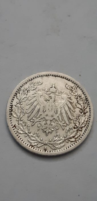 Niemcy Cesarstwo Niemieckie 1906 -1/2 marki mennica A