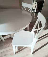 Krzesła IKEA 3 sztuki + stół rozkładany