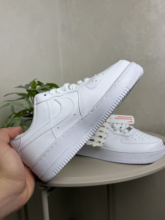 Чоловічі Nike Air Force 1 натуральна шкіра білі В’єтнам 38 39 41 43 44