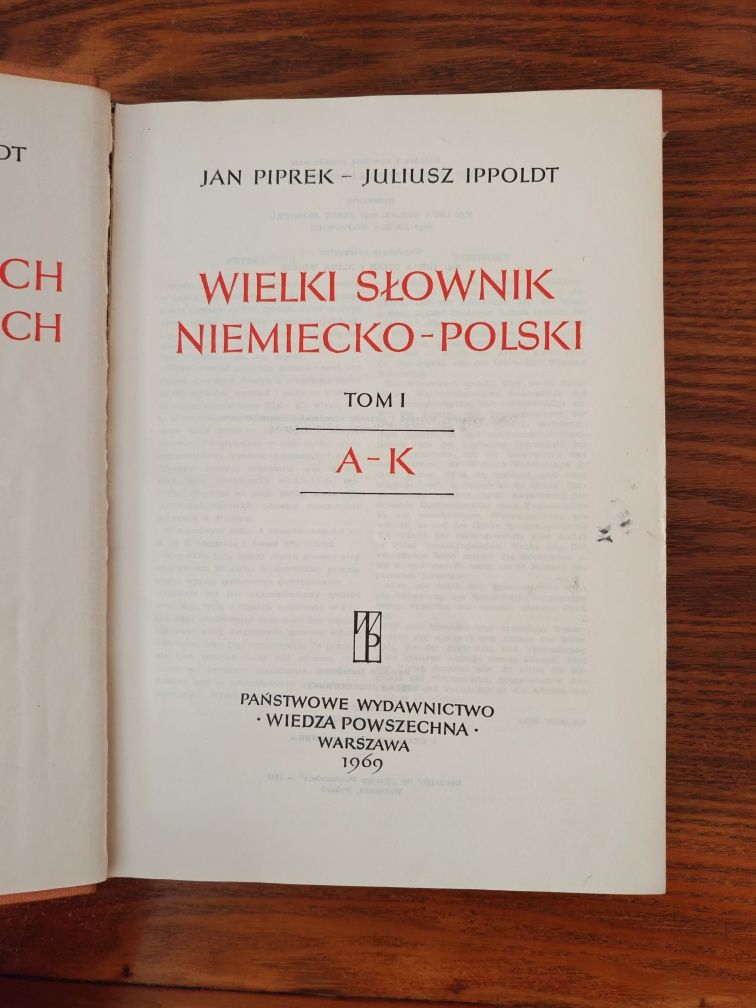 Wielki słownik polsko-niemiecki i niemiecko-polski