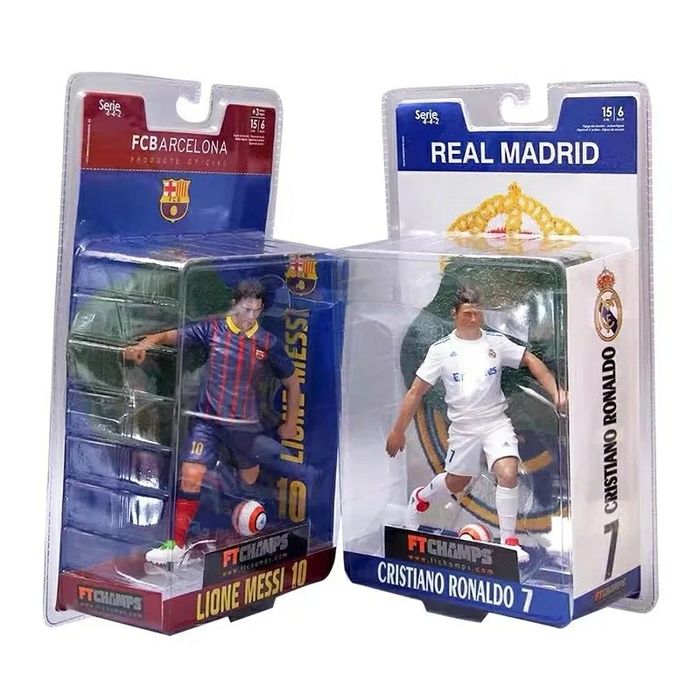 Figuras Cristiano Ronaldo e Messi