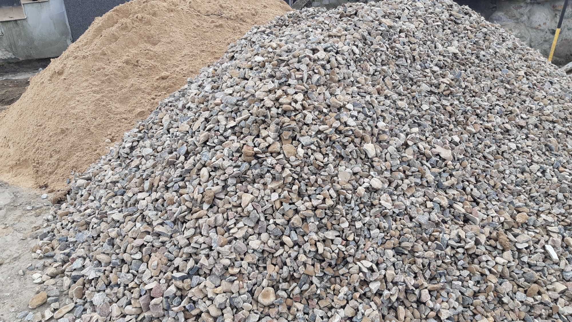 wywrotka transport piasek piach tłuczeń żwir wymiana gruntu ziemia
