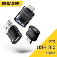 3 в 1 Переходник OTG Type-C USB mikro USB адаптер OTG USB, OTG разьем