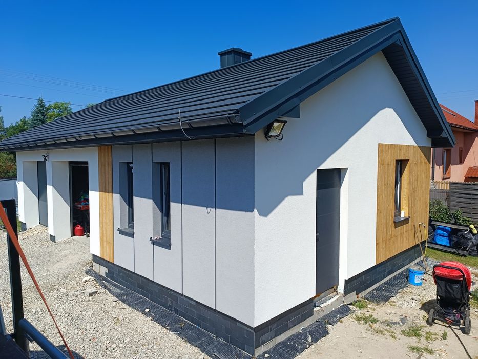 Docieplenia Elewacje budynków.  Wykończenia wnętrz