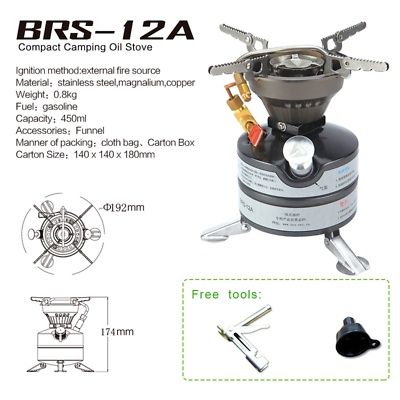 Примус бензиновый для дома дачи BRS -12A (US M-95)