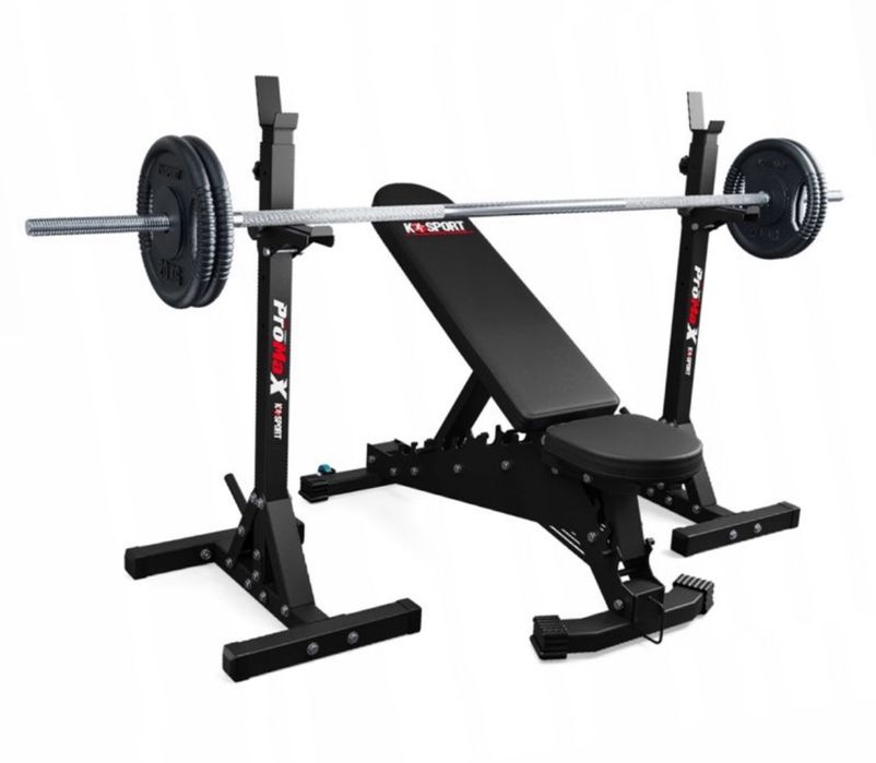 STOJAKI POD SZTANGĘ 2 szt Regulowane do Ćwiczeń Treningowe Prezent