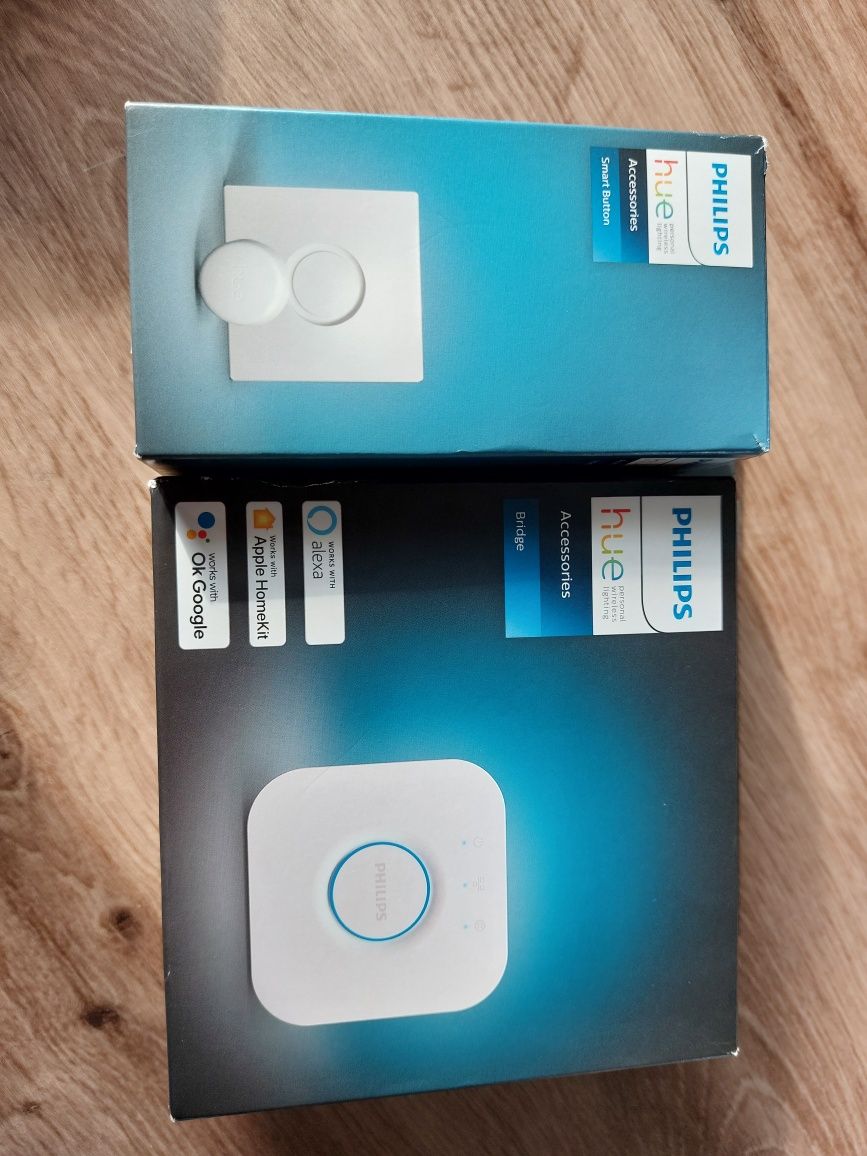 Philips HUE mostek oraz inteligenty przycisk, smarthome