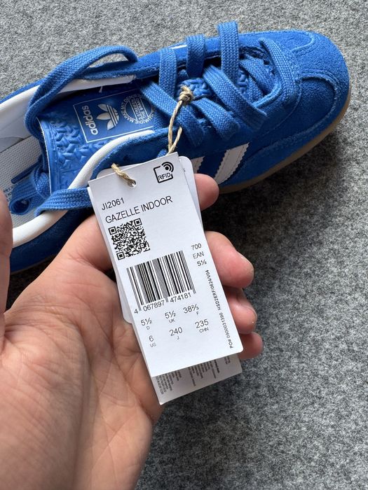 Adidas Gazelle Indoor Blue Bird Cloud White - 38 2/3