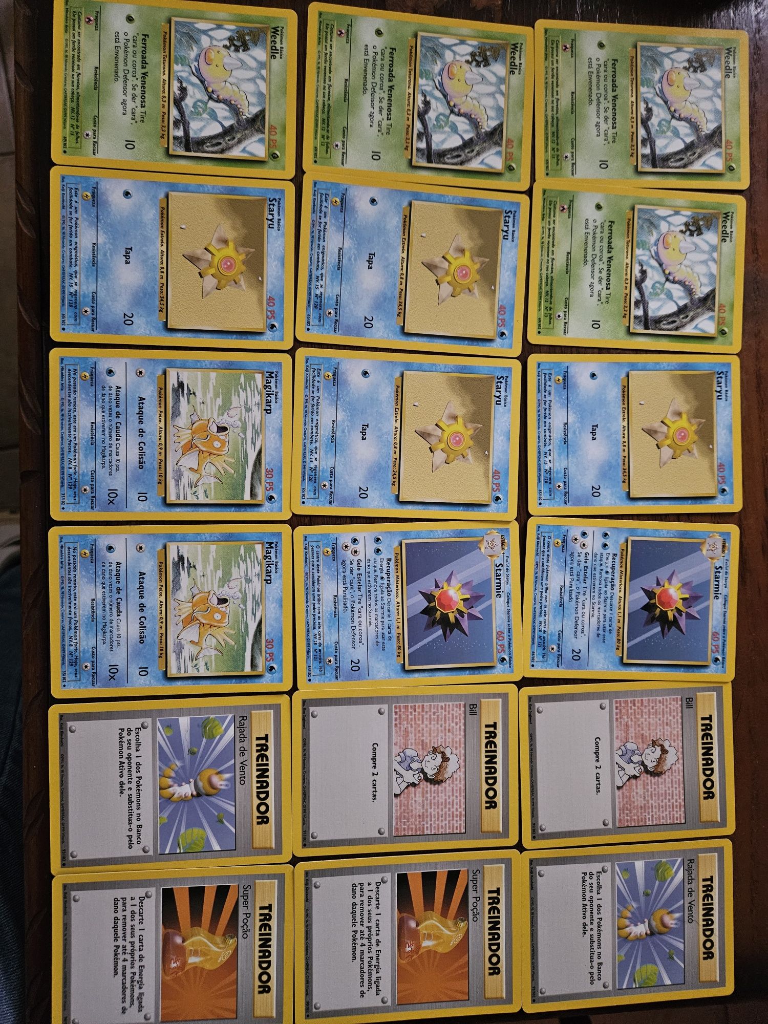 Coleção Cartas Pokemon 1ª Edição- Muito boas condições