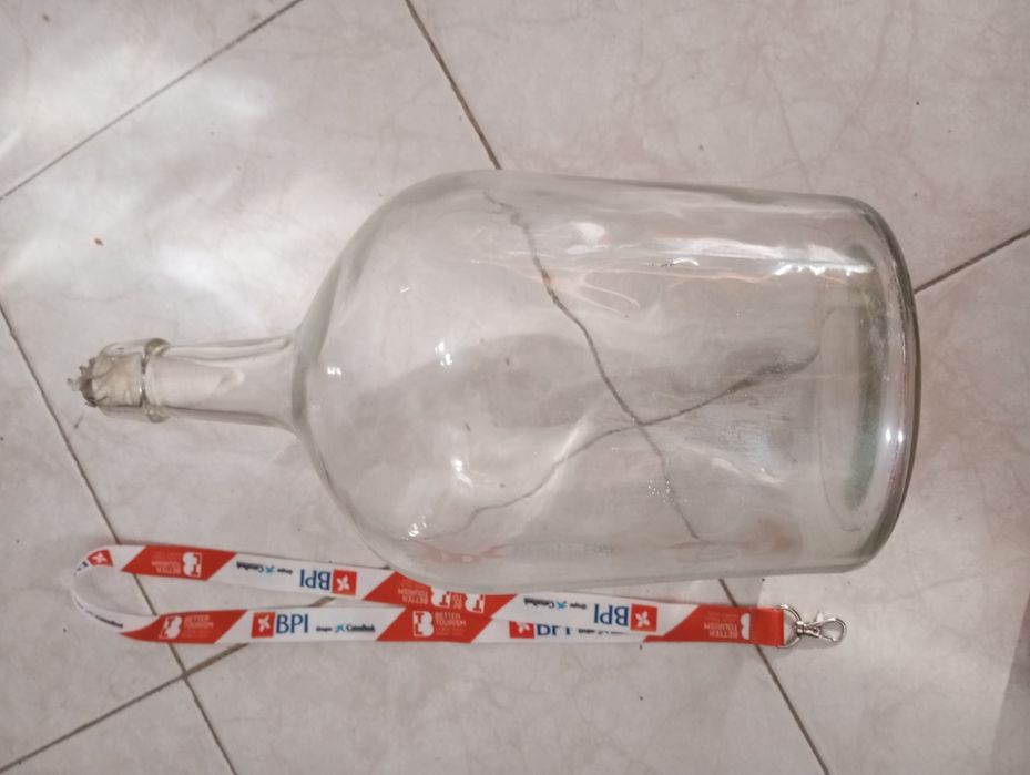 Garrafão de 5 litros de vidro para decoração