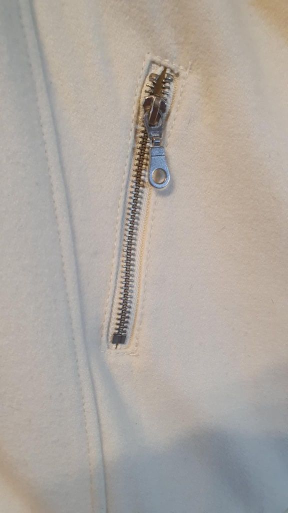 Płaszcz parka kremowy H&M rozmiar XS/34