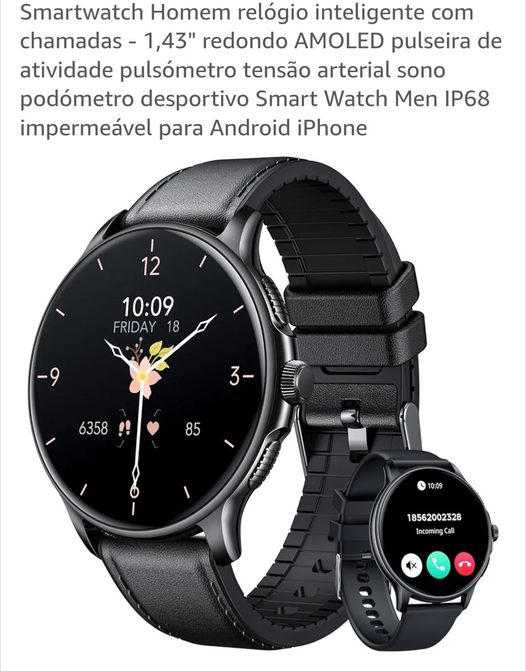 Smartwatch amoled como novo