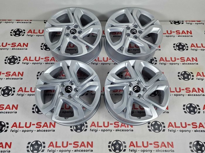 NOWE oryginalne alufelgi CITROEN 17" 5x108 C4 C5 C6 Jumpy -Srebrne