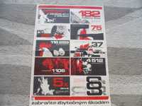 Plakat Czechoslowacja BHP 1975