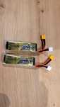 Tattu Rline Akumulator Bateria Pakiet LiPo 550mah 7.4V 95C 2S1P XT30 J