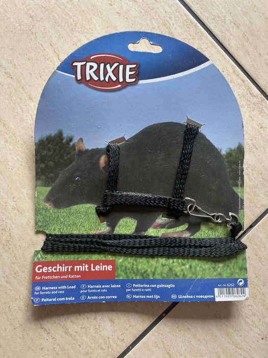 Smycz dla szczura fioletowa Trixie czarne