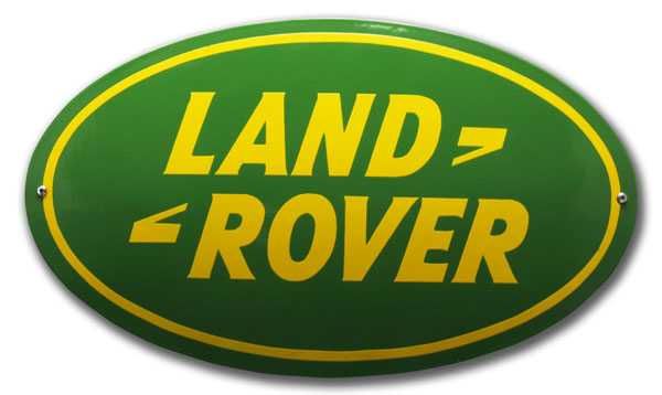 LAND ROVER, Placa esmaltada