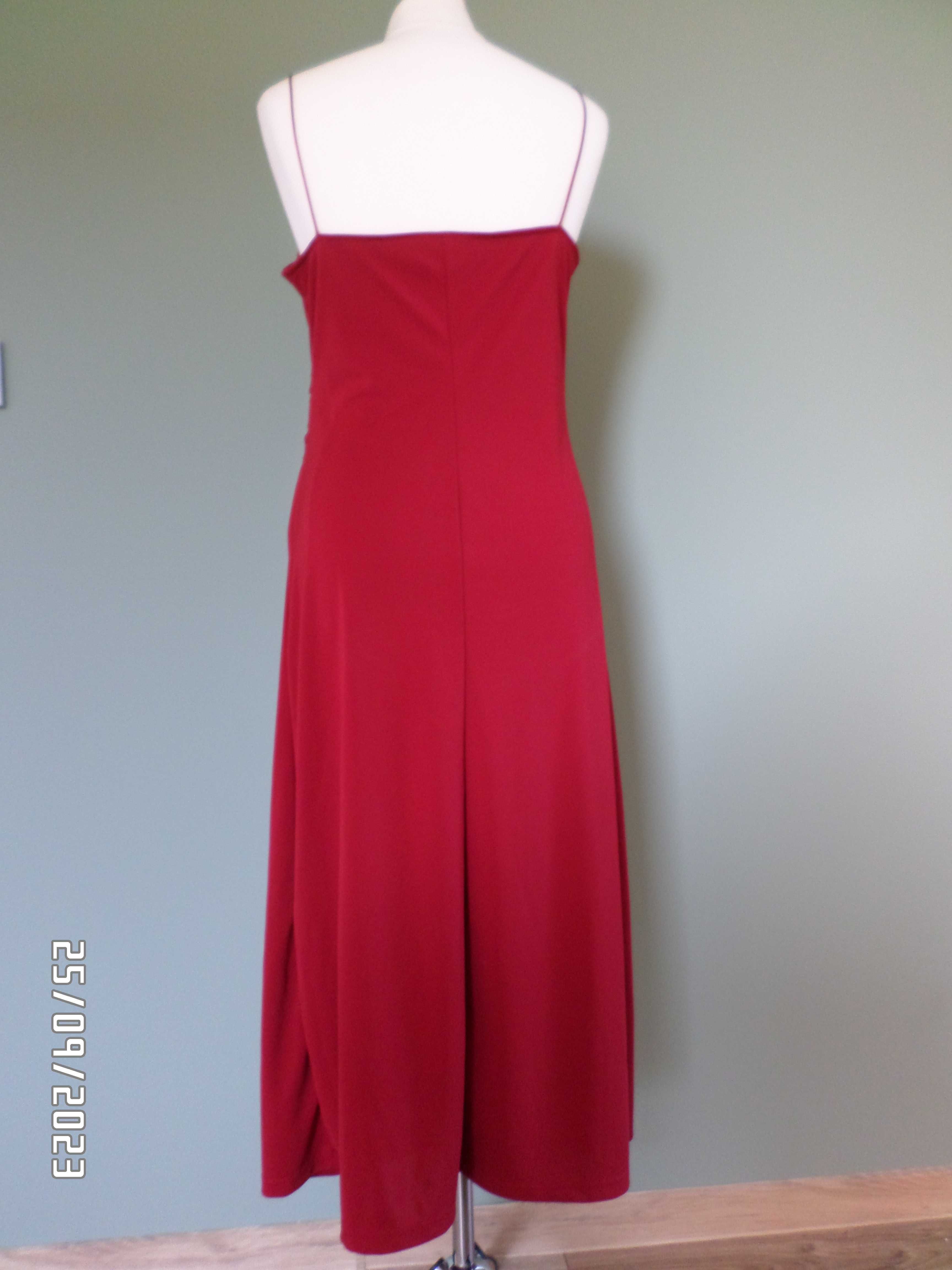 piękna czerwona-długa sukienka-H&M-42