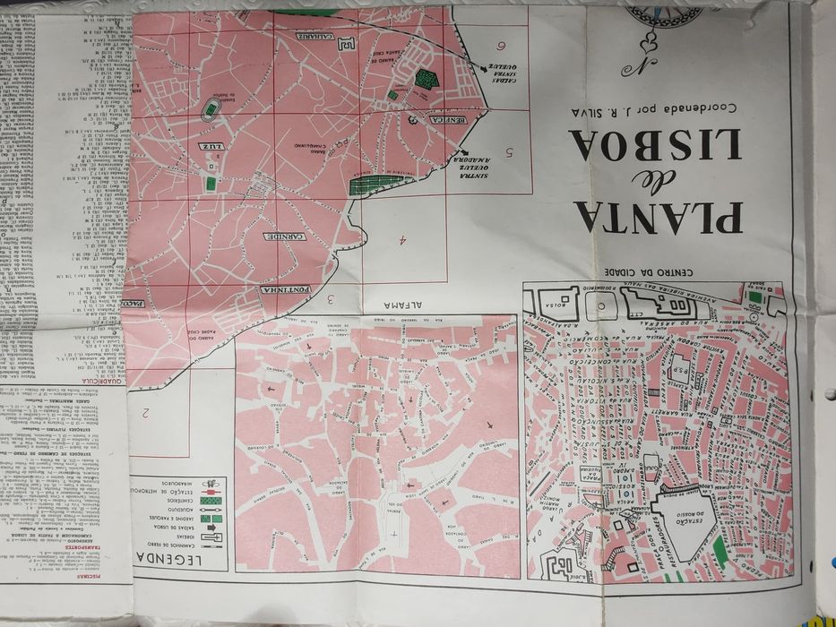 Mapa, Planta de lisboa