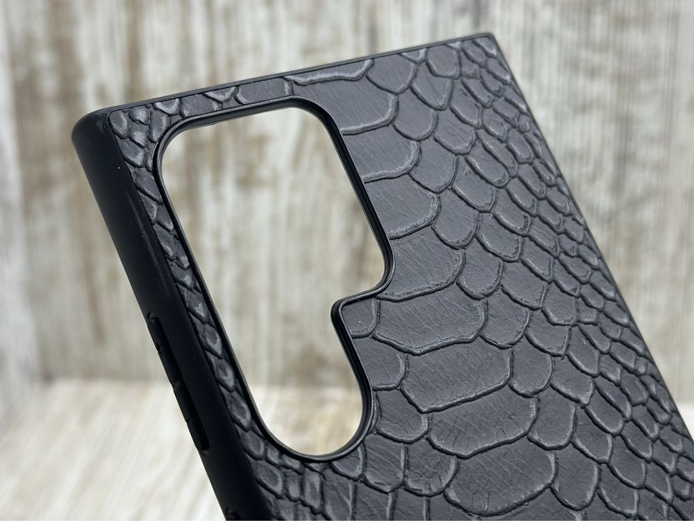 Чехол кожаный Fibra Pathon Case на Samsung S24 Ultra/ S24+/ S24